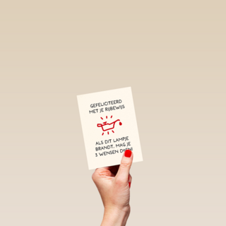 Rijbewijs kaart grappig als dit lampje brandt..