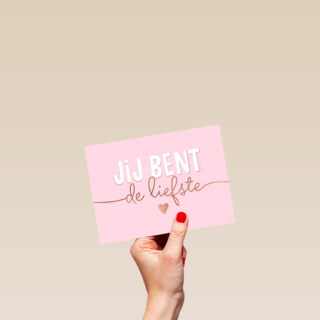 Jij bent de liefste roze