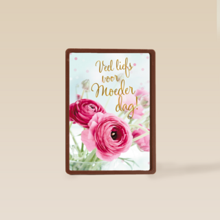 Moederdagkaart Klassiek Veel liefs voor Moederdag bloemen