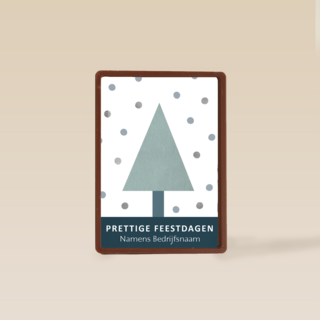 Kerstkaart zakelijk driehoek kerstboom