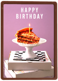 Happy Birthday pizzataart