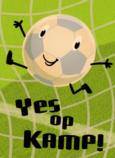 Op kamp kaart voetbal Op kamp kaart voetbal