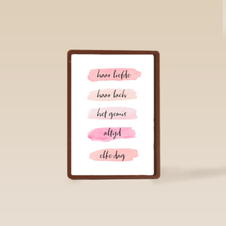 Herinnering kaart Moederdag Haar liefde haar lach