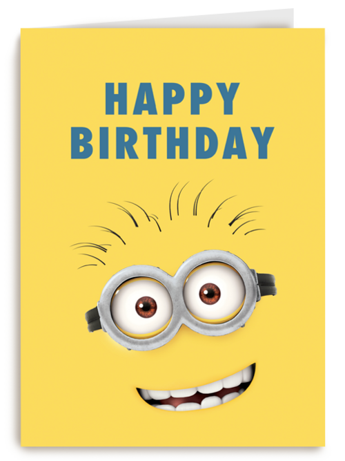 Minions verjaardagskaart happy birthday