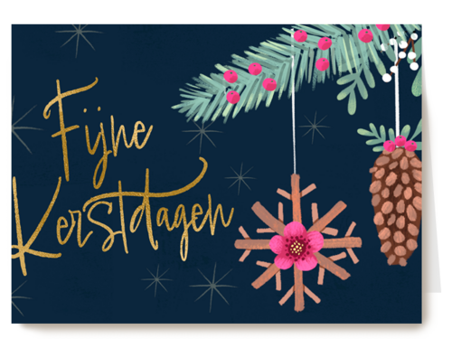 Fijne kerstdagen ornamenten