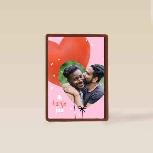 Valentijnskaart foto met hart