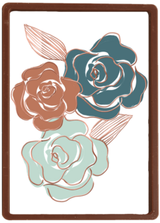 bloemen met metallic kleur