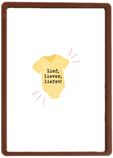 Geboortefelicitatie lief liever liefst