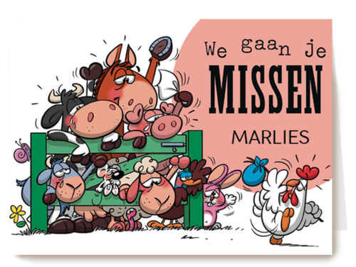funny mail we gaan je missen
