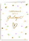 Gefeliciteerd gedoopt confetti