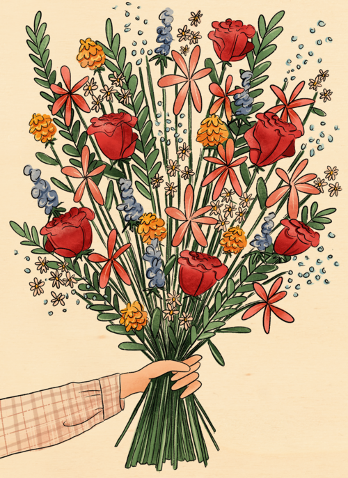 Blanco kaart bos bloemen Matia Studio powervrouw