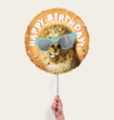 Ballon Happy Birthday Lama Oranje