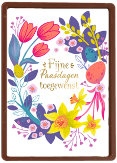 pasen kaart klassiek fijne paasdagen toegewenst