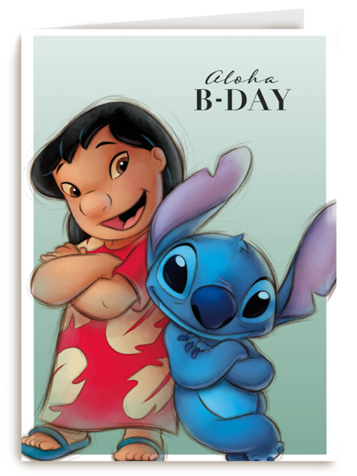 Lilo and Stitch verjaardagskaart aloha birthday