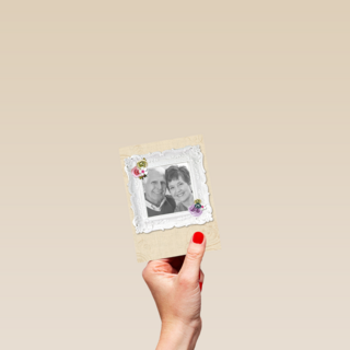 fotokaart onze ouders zijn zoveel jaar getrouwd