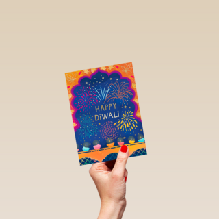 Happy Divali vuurwerk
