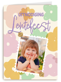 Uitnodiging Lentefeest fotokaart