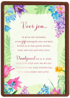 Bedanktkaart Voor jou More than Words