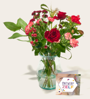 Brievenbusbloemen Golden Hour met Leonidas Chocolade Bonbons
