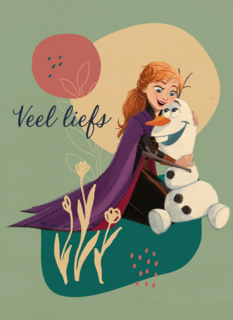 Frozen kaart veel liefs