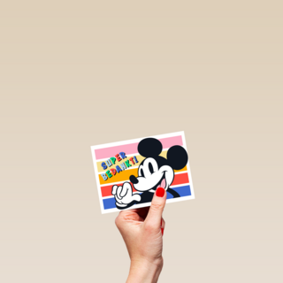 Bedankt kaart Mickey Mouse