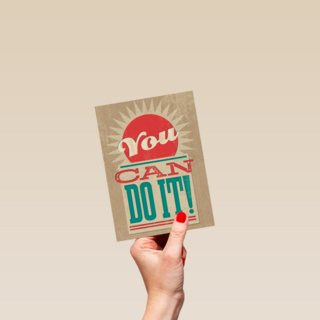 succes kaart you can do it