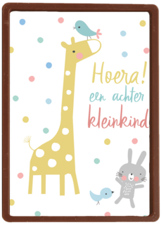 Felicitatiekaart hoera een achterkleinkind