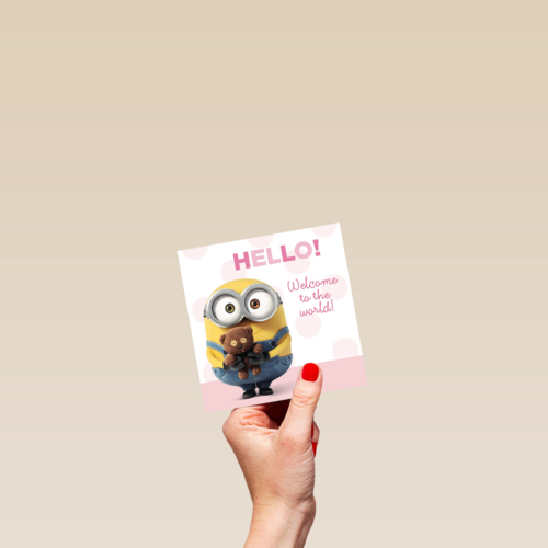 hello welcome to the word minion kaart dochter