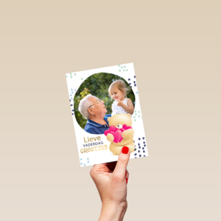 vaderdag fotokaart forever friends lieve vaderdag groetjes