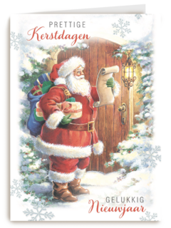 kerstkaart prettige kerstdagen en gelukkig nieuwjaar