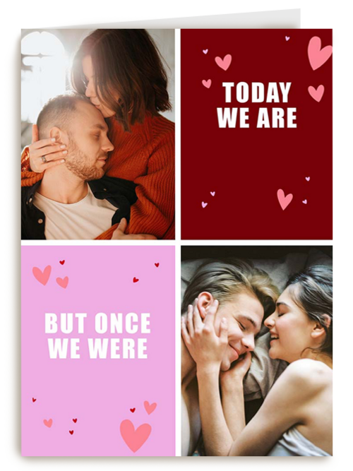 Valentijnskaart foto once we were