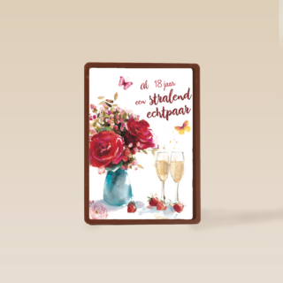 huwelijksjubileum al zoveel jaar een stralend echtpaar