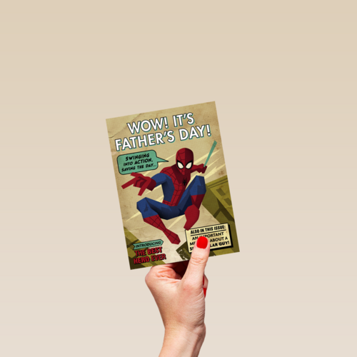 Wow its fathers day Spiderman