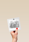 fotokaart blanco simpel grijs vierkant