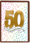 Verjaardagskaart 50 en waanzinnig leuk