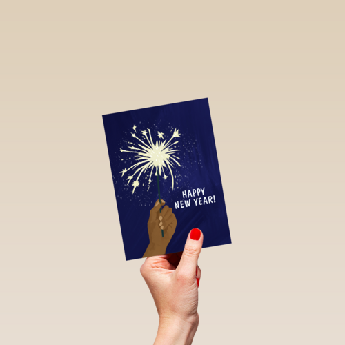 Nieuwjaar kaart Sterretjes