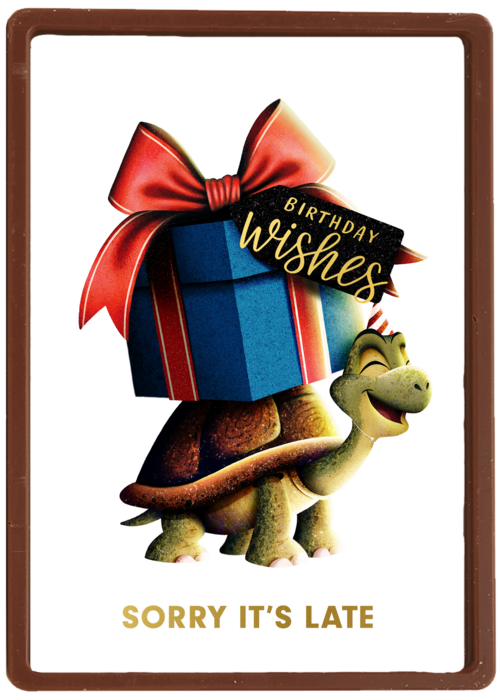 folio sorry its late turtle with present