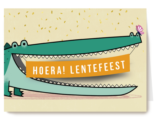Hoera Lentefeest krokodil