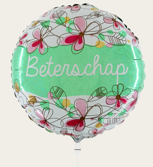 Ballon Beterschap Bloemen Multi
