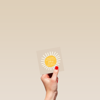 Bedankt kaart thuiswerken vandaag zetten we jou in het zonnetje