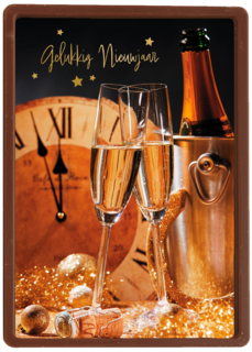 Proost Gelukkig Nieuwjaar Klok