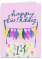 happy birthday met deze uitbundige taart