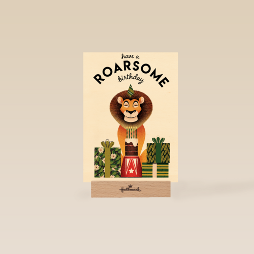 verjaardag kaart folio have a roarsome birthday leeuw