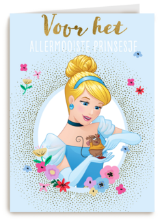 Verjaardagskaart Disney Assepoester