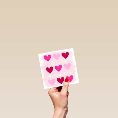 valentijnskaart klassiek ik vind jou het allerliefst