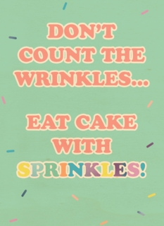 Verjaardagskaart vrouw grappig Dont count the wrinkles