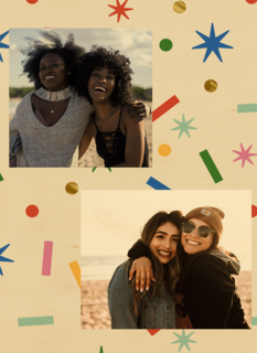 Fotokaart Confetti