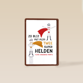 vaderdag kaart hip 2 superhelden