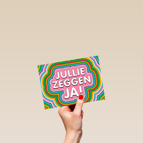 Verlovingskaart jullie zeggen ja