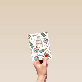 Love Story Cheers cake